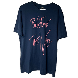 Pink Floyd Women's T Shirt Large The Wall Blue and Pink
